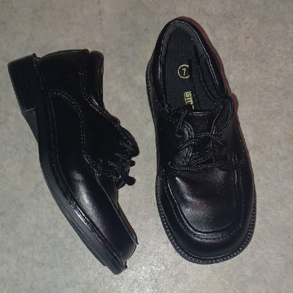 Smartfit Black Kids Oxfords